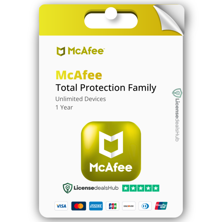 McAfee Total Protection Family Advanced – Unlimited Devices, 1 Year (Global)